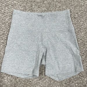 2 Pack Gray & Black Biker Shorts